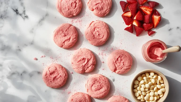 Strawberry Cookies: 3-Ingredient No-Bake Version