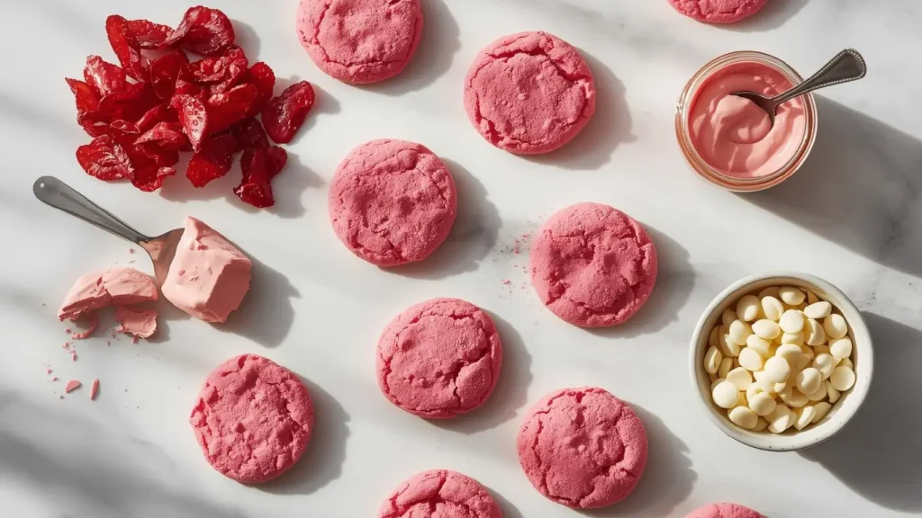 Strawberry Cookies: 3-Ingredient No-Bake Version