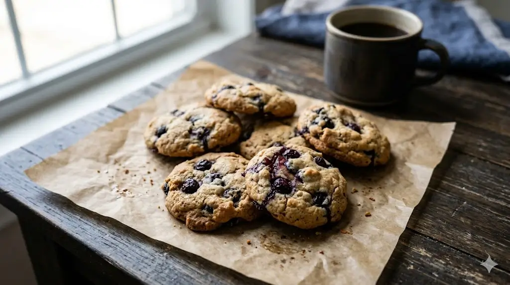 Easy 5-Ingredient Blueberry Cookies You'll Love