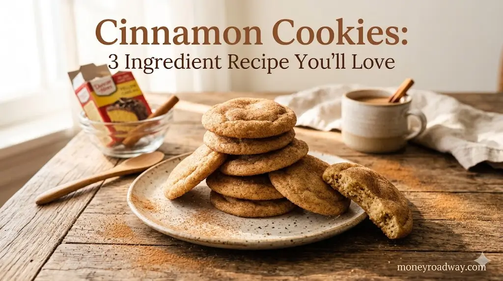 Cinnamon Cookies: 3 Ingredient Recipe You'll Love