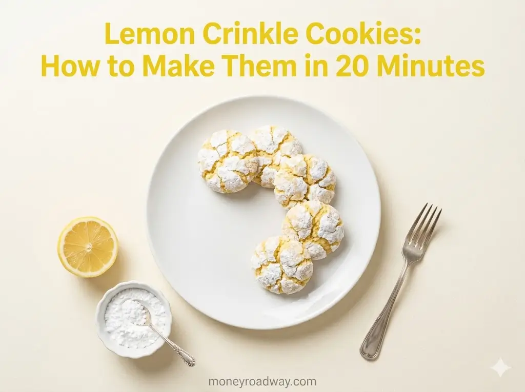Lemon Crinkle Cookies: How to Make Them in 20 Minutes