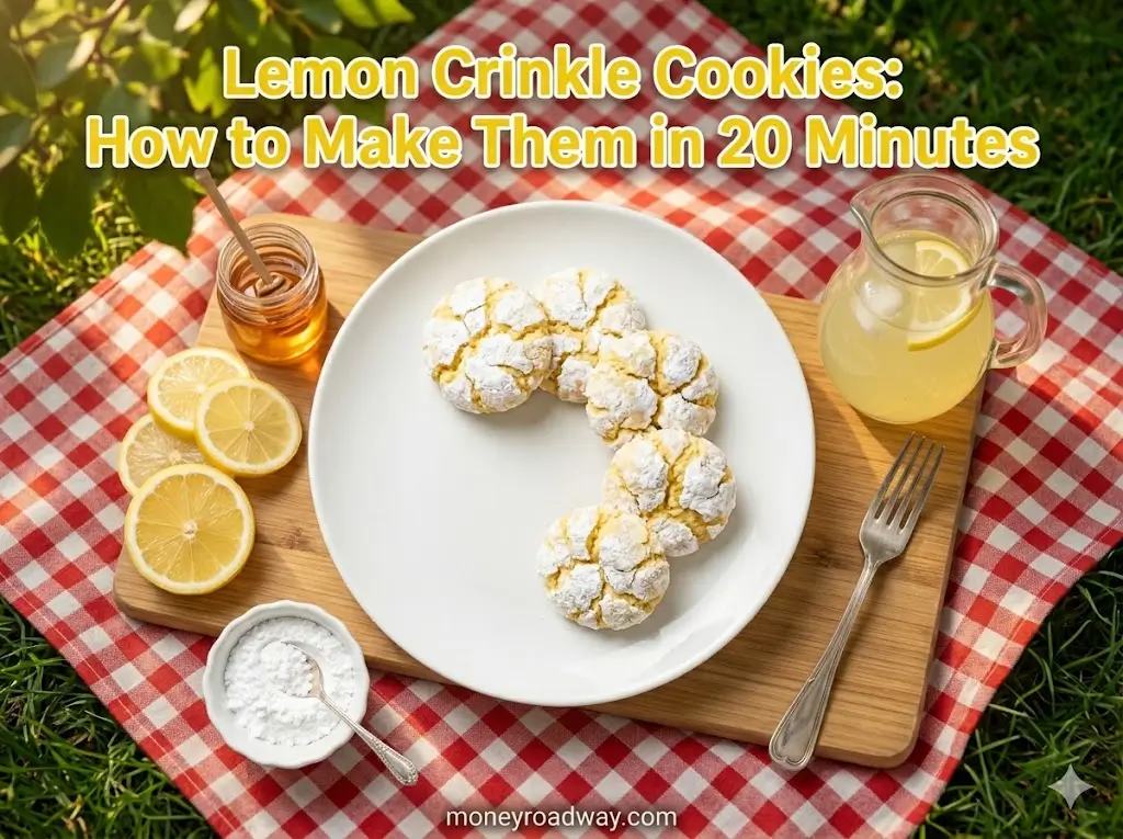 Lemon Crinkle Cookies: How to Make Them in 20 Minutes