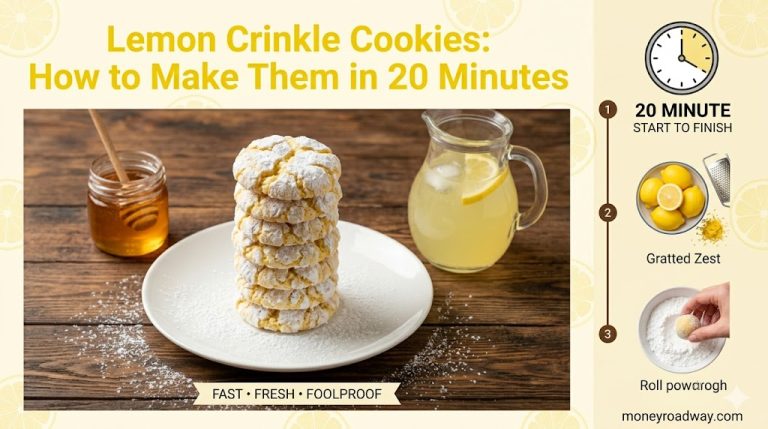 Lemon Crinkle Cookies: How to Make Them in 20 Minutes