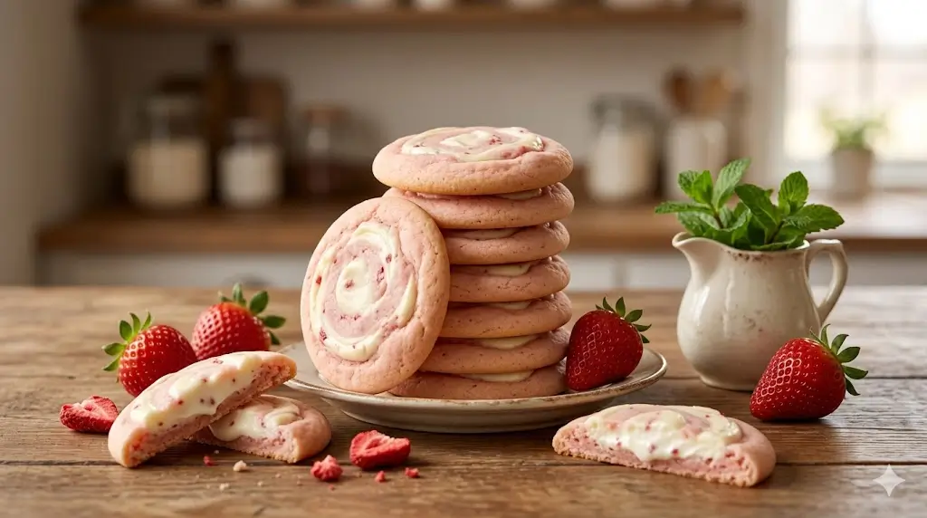 How to Make Strawberry Cheesecake Cookies in 3 Steps