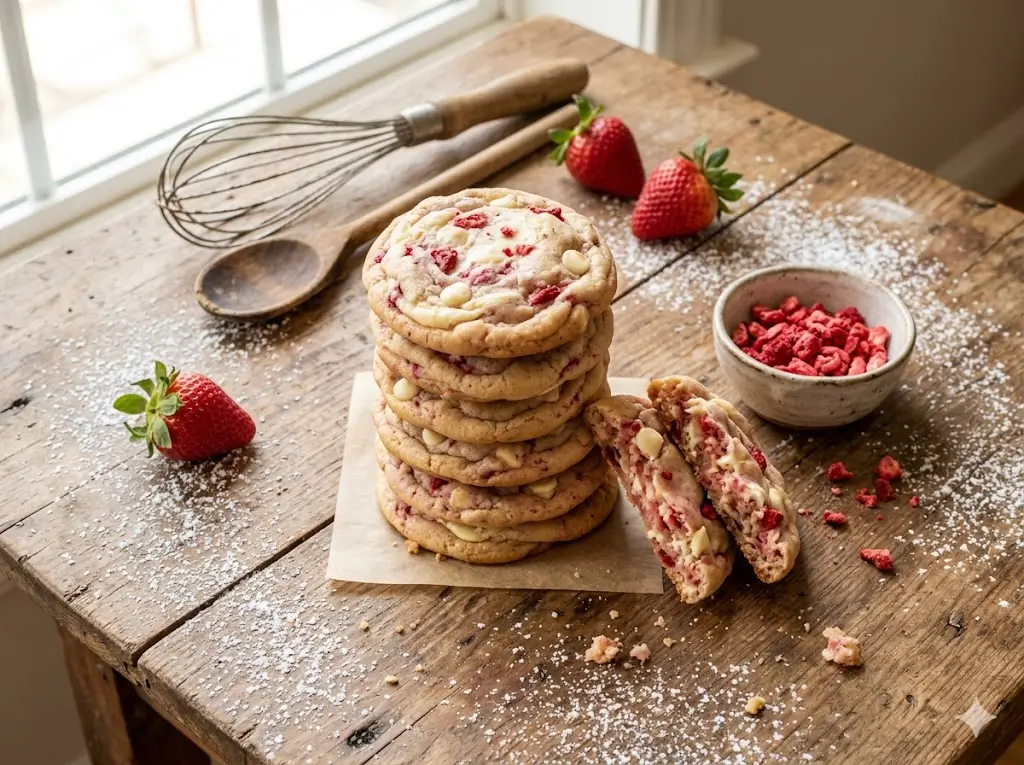 How to Make Strawberry Cheesecake Cookies in 3 Steps