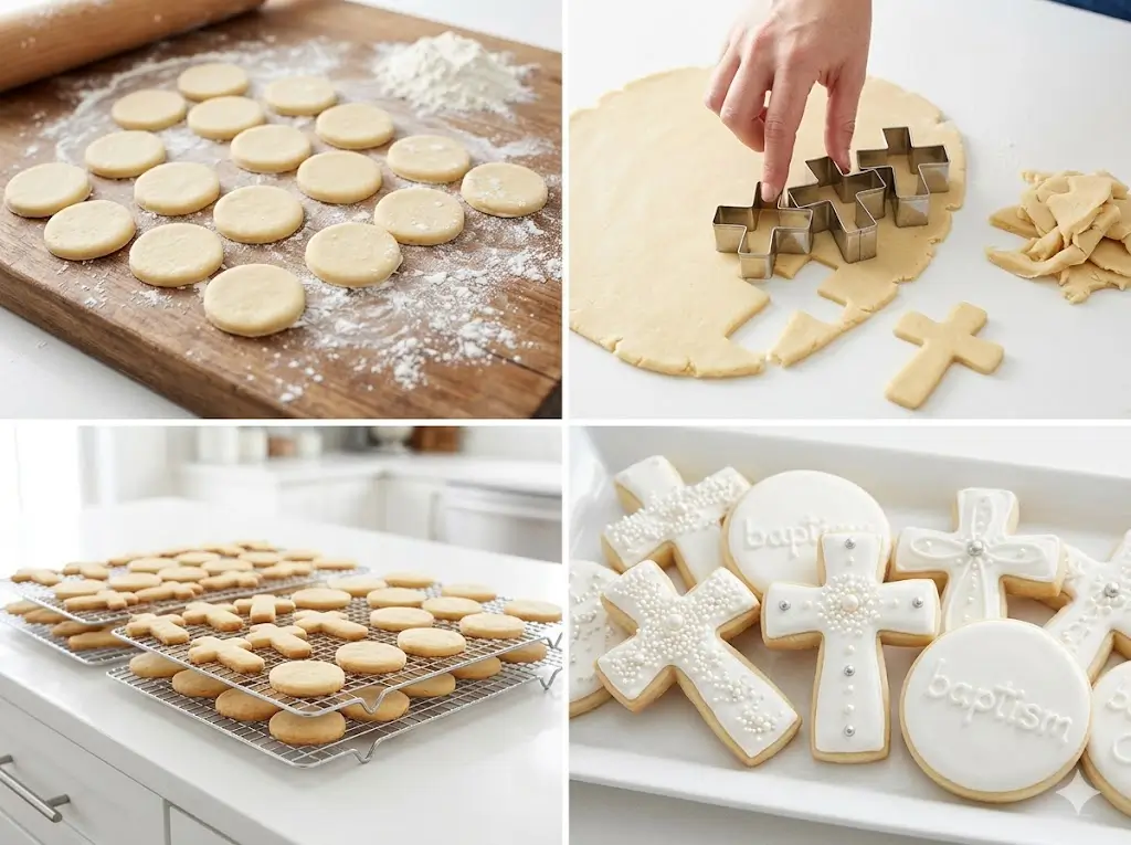 Baptism Cookies: How to Make Them in 4 Steps