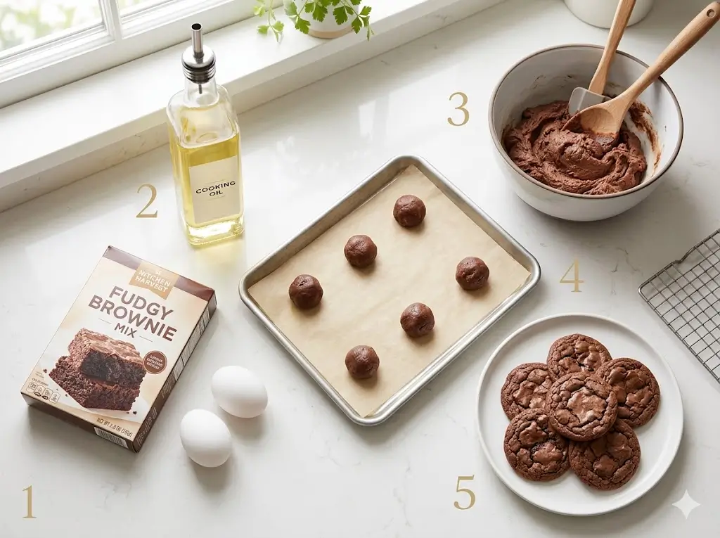 Brownie Mix Cookies: 5 Easy Steps
